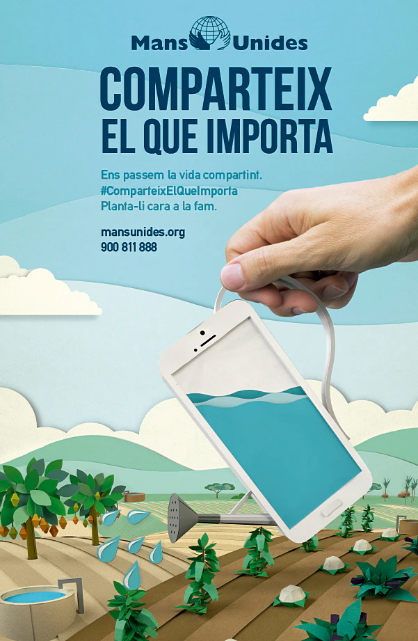 Cartell de la Campanya 2018 Comparteix el que importa